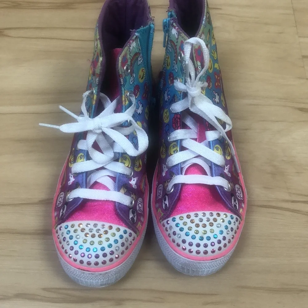 Skechers Twinkle Toes‎ Light Up Hi Top Sneakers
